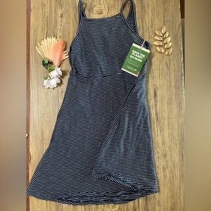 Toad & Co Samba Corfu Dress Deep Navy Mini Stripe NWT